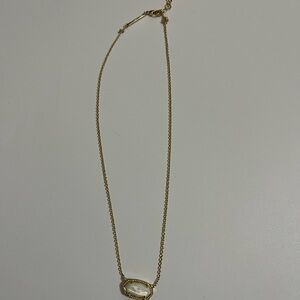 Kendra Scott Elisa Gold Pendant Necklace in Ivory Mother-of-Pearl